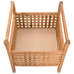 Acheter vidaXL Banc de rangement 49x48x49 cm Bois de noyer massif