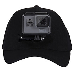 Wewoo Pour GoPro HERO6 / 43225 noir Session / 4 Session / 43163 + / 3/2/1, Xiaomi et autres caméras d'action Baseball Hat avec J-Hook Buckle Mount & vis