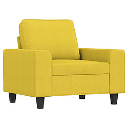 Avis Maison Chic Ensemble de canapés 3 pcs, Canapé droit Sofa pour Salon jaune clair tissu -GKD917130