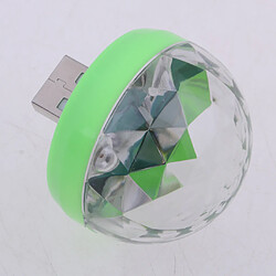 Acheter mini usb scène disco lumière commande vocale boule magique lampe rgb led ampoule vert