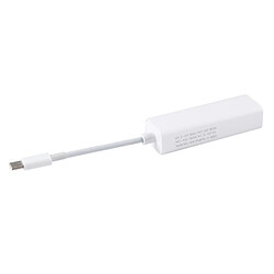 Avis Wewoo 5 broches MagSafe 2 Magnétique T-Tip Femelle vers USB-C / Type-C Convertisseur Adaptateur de Charge Mâle pour MacBook Pro Blanc