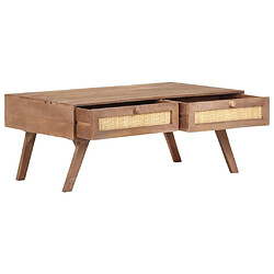 Acheter Maison Chic Table basse,Table Console Table d'appoint, Table pour salon 100x60x40 cm Bois de manguier massif -MN61392