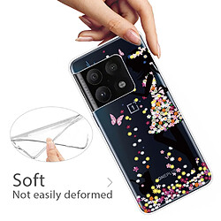 Coque en TPU anti-chocs, chat et fille pour votre OnePlus 10 Pro