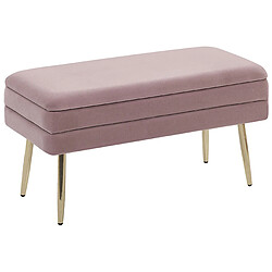 Beliani Banc DURHAM Rose Velours