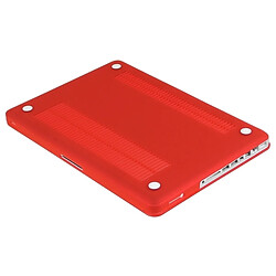 Wewoo Housse Étui rouge pour Macbook Pro 15,4 pouces 3 en 1 givré Hard Shell de protection en plastique avec Keyboard Guard & Port prise de poussière pas cher