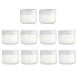 Récipient cosmétique de crème pour le visage vide en plastique rechargeable avec couvercle Clear-100g