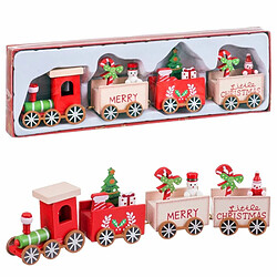 BigBuy Home Décorations de Noël Multicouleur Train 24,5 x 6,5 x 3 cm