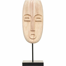 Masque à Poser en Bois Safari 47cm Naturel