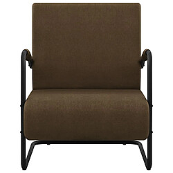 vidaXL Fauteuil Marron foncé Tissu