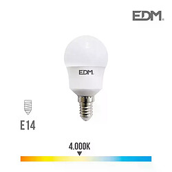 Edm Ampoule LED E14 8,5W équivalent à 70W - Blanc Naturel 4000K 