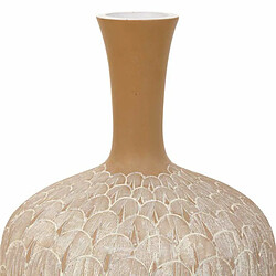 Vase Alexandra House Living Blanc Doré Polyrésine 21 x 41 x 21 cm pas cher