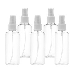 Avis 50pcs 100ml Bouteilles D'atomiseur Rechargeables Transparentes Avec Bouchon De Pompe Réutilisable