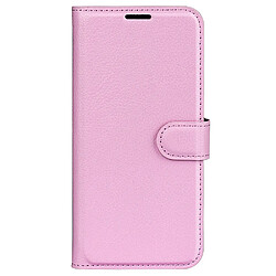 Etui en PU texture litchi, fermeture aimantée avec support rose pour Xiaomi Redmi Note 11 4G (Qualcomm)/Redmi Note 11S 4G