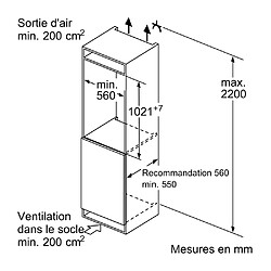 Acheter Réfrigérateur 1 porte intégrable à pantographe 147l - KI32LVFE0 - SIEMENS