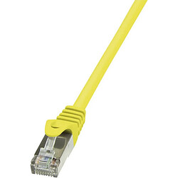 LogiLink Câble Patch, Cat. 5e, F/UTP, 2 m, jaune, gaine en ()