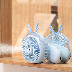 Acheter Wewoo Ventilateur à jet d'eau d'humidification de dessin animé à vaporiser pliable de bureau bleu