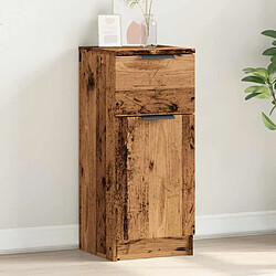 vidaXL Buffet vieux bois 30x30x70 cm bois d'ingénierie