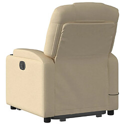 Acheter Maison Chic Fauteuil Relax pour salon, Fauteuil inclinable de massage Crème Tissu -GKD52045