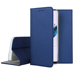 Htdmobiles Housse pour Motorola Moto G13 4G / G23 4G / G53 5G - etui coque pochette portefeuille + film ecran - BLEU MAGNET