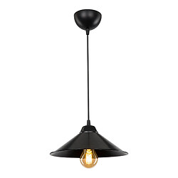 Helloshop26 Lustre lampe lumière suspendu suspension en plastique hauteur 48 cm E27 noir 03_0007501