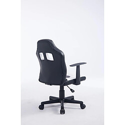 Avis Decoshop26 Fauteuil chaise de bureau pour enfant en synthétique blanc hauteur réglable BUR10182