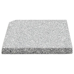 Acheter vidaXL Plaques de poids de parasol 4 pcs Granit Gris Carré 100 kg