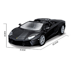 Universal 1: 24 Lamborghini Coupe hautement détaillée moulée sous pression modèle de précision modèle de voiture collection cadeaux | Voiture jouet moulée sous pression.(Le noir)