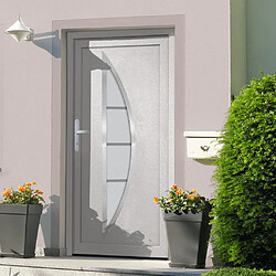 vidaXL Porte d'entrée Blanc 88x200 cm PVC