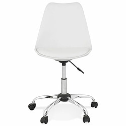 Paris Prix Chaise de Bureau Design Amidon 81cm Blanc