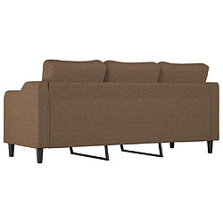 Acheter vidaXL Canapé à 3 places Marron 180 cm Tissu