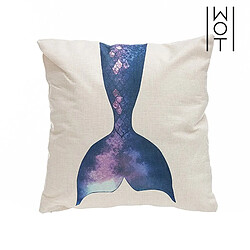 Acheter Totalcadeau Coussin motif sirène en canvas et en polyester - Coussin desgin pas cher