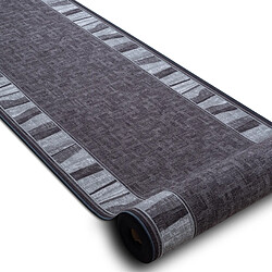 RUGSX TAPIS DE COULOIR antidérapant LINEA gris 100cm 100x400 cm