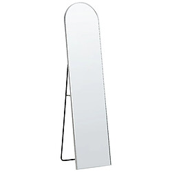 Beliani Miroir sur pied BAGNOLET 150 cm Argenté