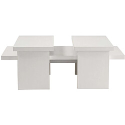 Acheter Hanah Home Table basse en aggloméré 110 x 45 x 41,4 cm Sanctuary blanc.