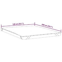 vidaXL Protège-matelas blanc 140x200 cm imperméable pas cher