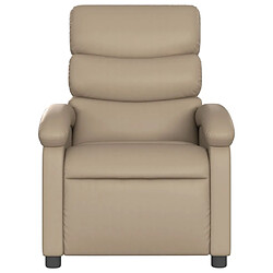 Avis vidaXL Fauteuil de massage inclinable Cappuccino Similicuir