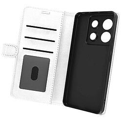 Avizar Étui pour Redmi Note 13 Pro 5G Porte-carte Support Vidéo Série Vintage Blanc