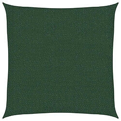 vidaXL Voile d'ombrage 160 g/m² Vert foncé 2x2 m PEHD