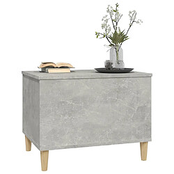 Acheter Maison Chic Tabls basse,Table Console pour salon Gris béton 60x44,5x45 cm Bois d'ingénierie -MN81009