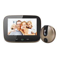 Wewoo Interphone vidéo Visiophone champagne 4.3 pouces écran 2.0MP caméra de sécurité intelligente sonnette, carte de TF de soutien 32GB Max et vision nocturne détection de mouvement Champagne or