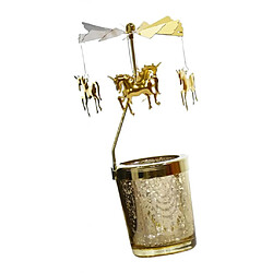 Acheter Stand De Bougeoir Romantique Spining Chandelier De Bougie Chauffe-plat Licorne