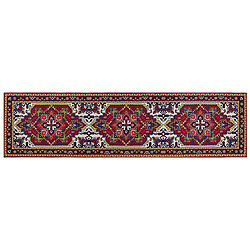 Beliani Tapis rouge 80 x 300 cm COLACHEL