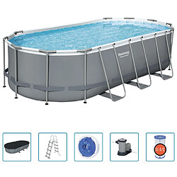 Bestway Piscine hors sol Power Steel Ovale 549x274x122 cm