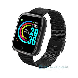 NC Montre connectée,Sport Smartwatch hommes femmes Bluetooth montre intelligente dames Bracelet intelligent hommes - Type steel black