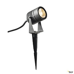 Projecteur extérieur, anthracite, SLV LED SPIKE avec LED intégrée, 6W, 3000K, IP55