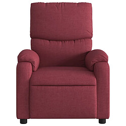 Acheter Maison Chic Fauteuil de massage inclinable,Fauteuil luxe de relaxation Rouge bordeaux Tissu -MN89602