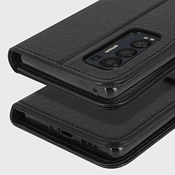 Avizar Étui Oppo Find X3 Neo Protection avec Porte-carte Fonction Support Noir pas cher