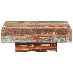 Maison Chic Table basse,Table Console Table d'appoint, Table pour salon 80x80x28 cm Bois de récupération massif -MN13386