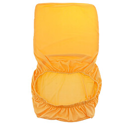 Spandex extensible basse courte couverture de chaise de barre de couverture arrière jaune pas cher