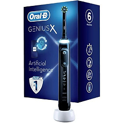 Brosse à Dents Électrique Rechargeable Oral-B Genius X - 1 Manche - Noir - 1 Brossette